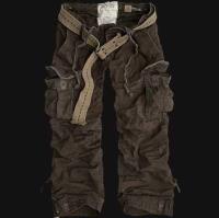 heren abercrombie fitch lang cargo broek pocket band koffie Geen Belasting 1zbci134